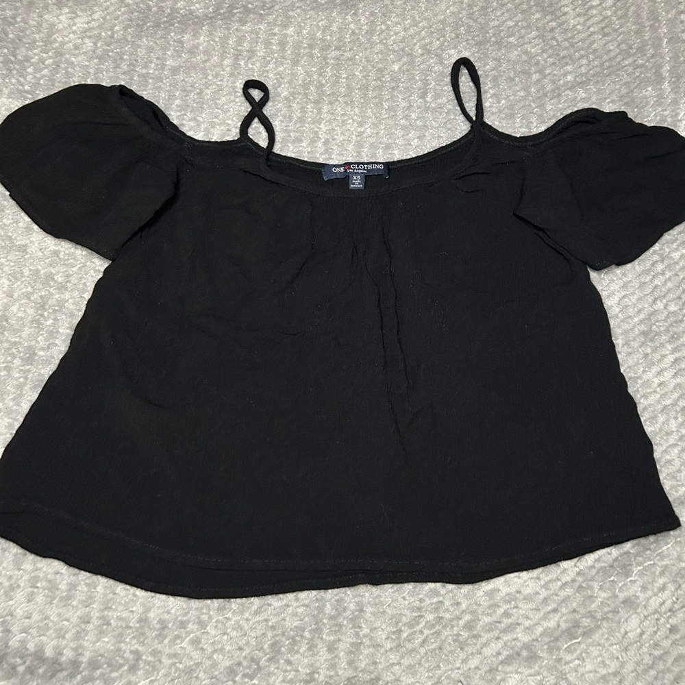 One Clothing Black Off the Shoulder Blouse